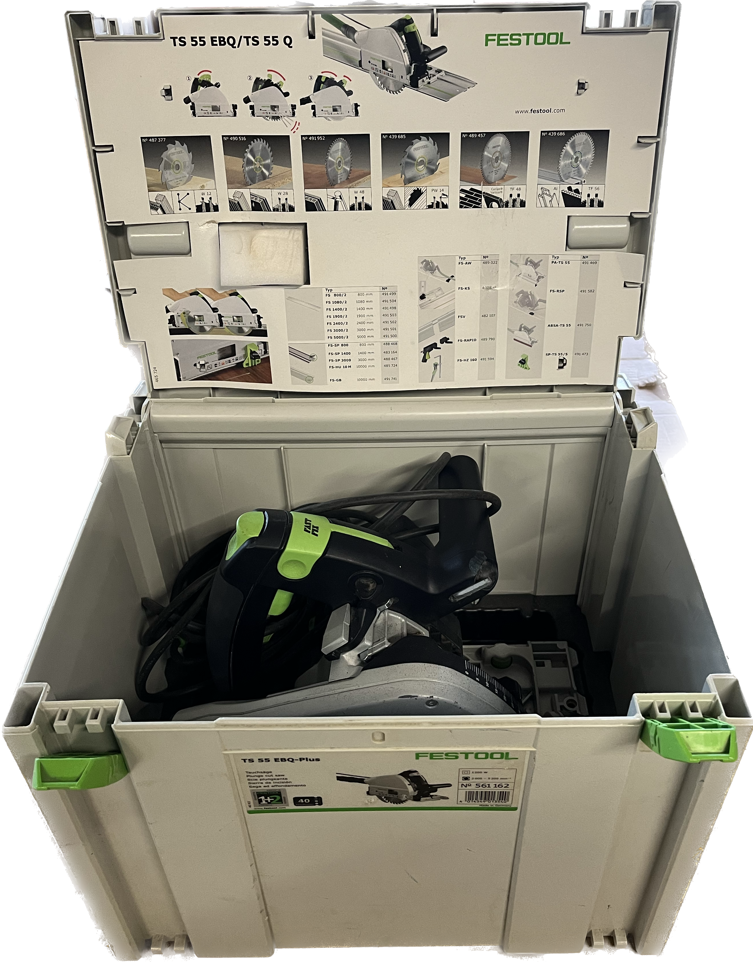 Dyksav/Rundsav med føringsskinne